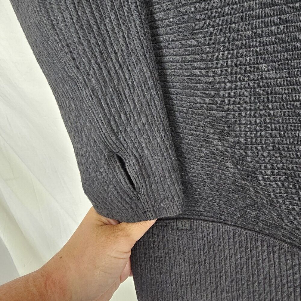 Lululemon Athletica Size 4 Black Call for Cozy Dress Orig. MSRP $168 Ribbed - Picture 7 of 9